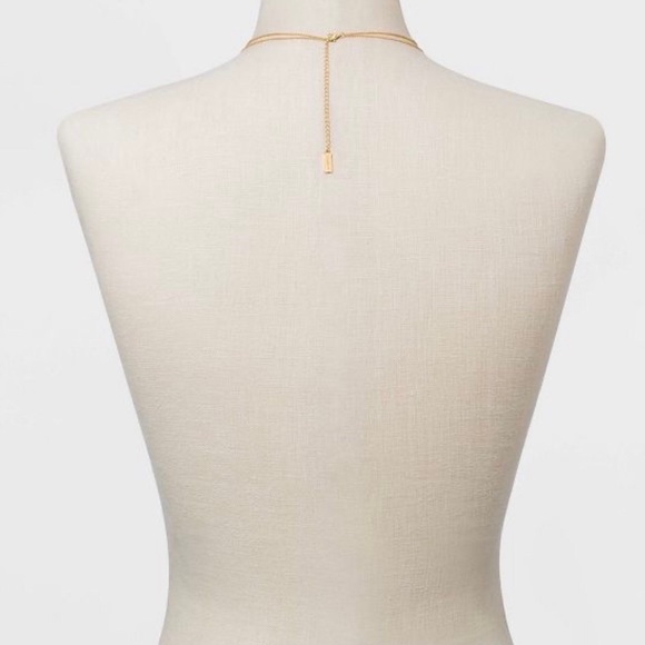 🌈2/$30 NWT BaubleBar SugarFix 14K Gold Lock and Key Layered Necklace - Picture 5 of 5